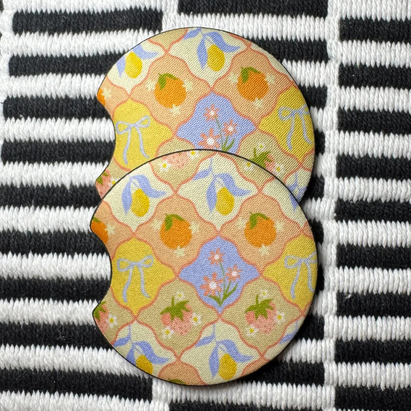 Cottage Collage Car Coaster