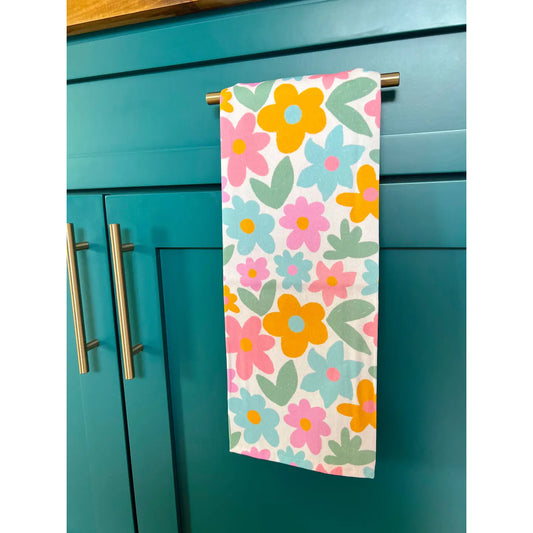 Floral Cotton Tea Towel
