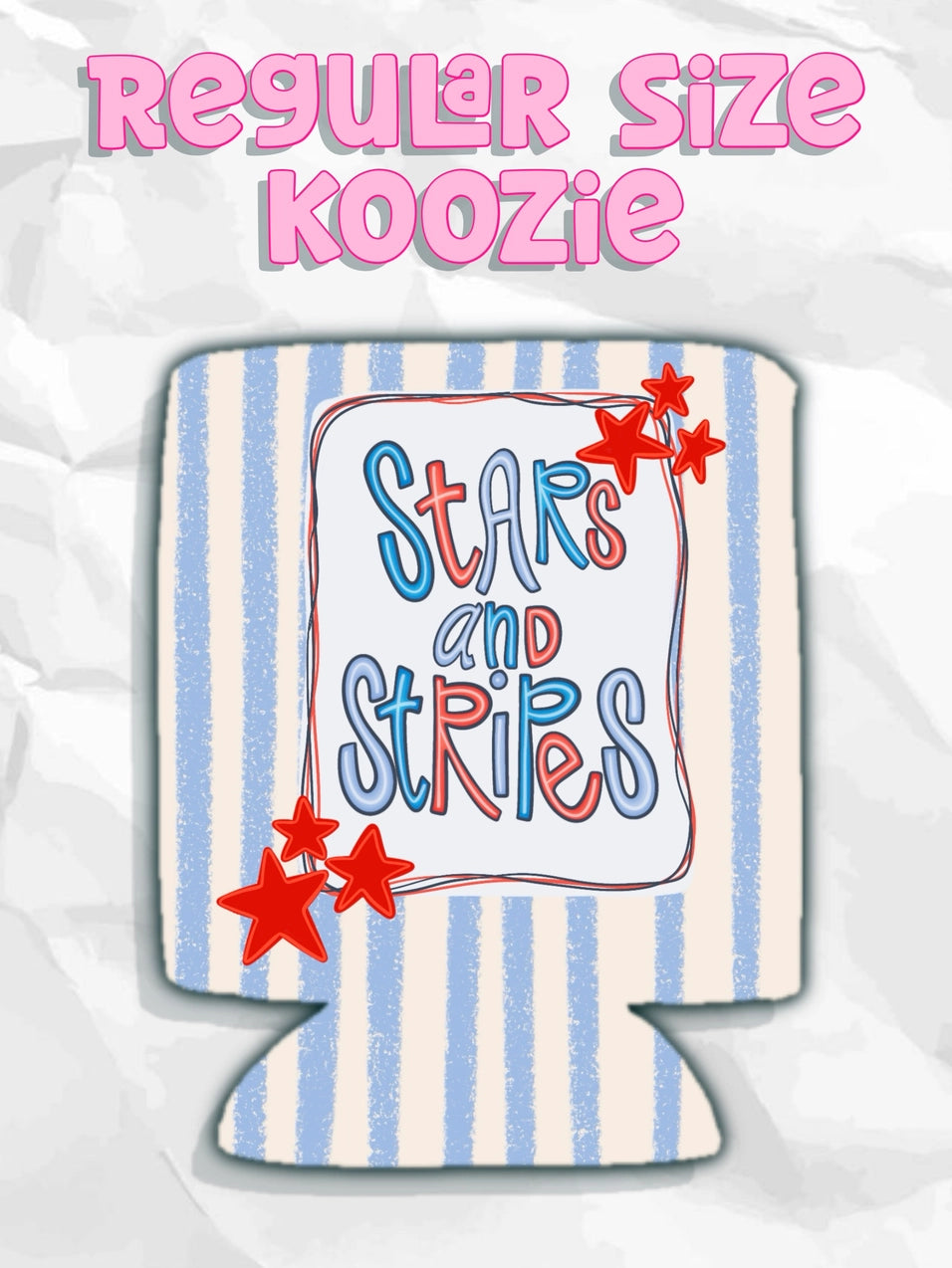 Stars & Stripes Can Koozie