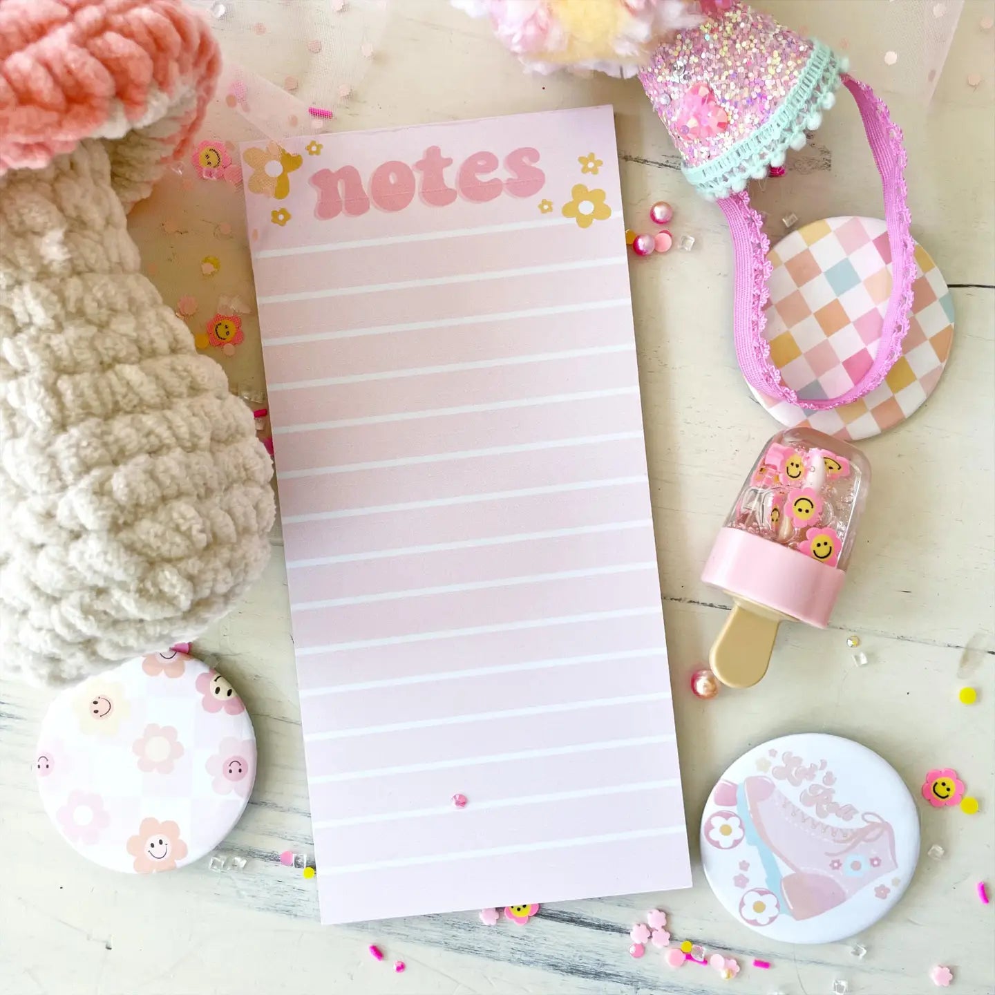 Retro Flower Notepad