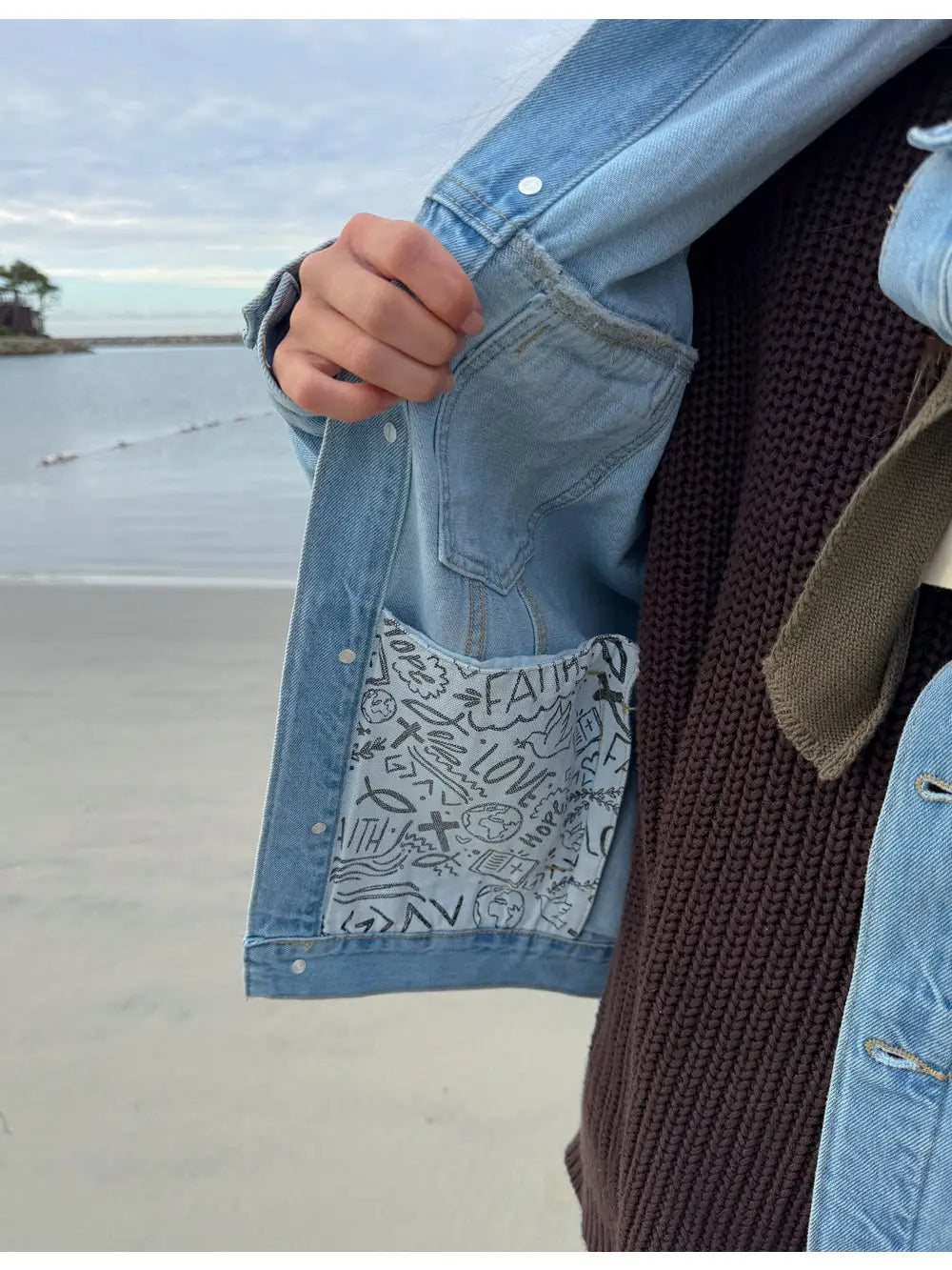 What A Friend in Jesus Denim Jacket