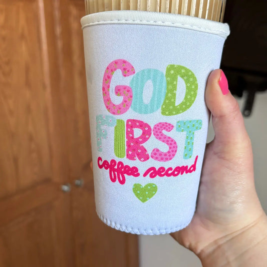 God First Coffee Second Iced Coffee Sleeve