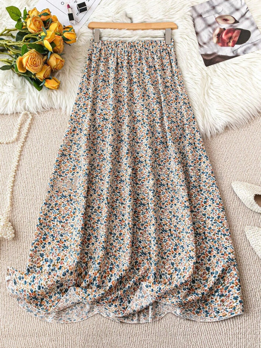 High Waist Floral Maxi