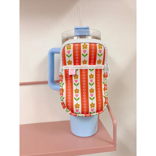 Tulip Stripes Water Bottle Backpack
