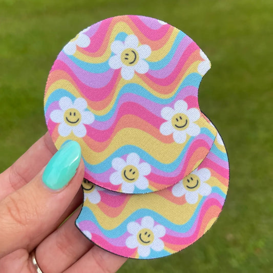 Groovy Car Coasters