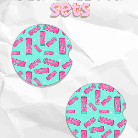 Pink Slush Alani Car Coasters