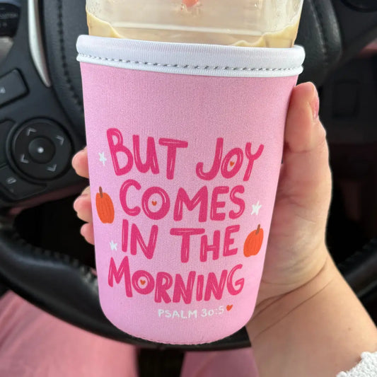 Fall Joy in the Morning Drink Sleeve-Small