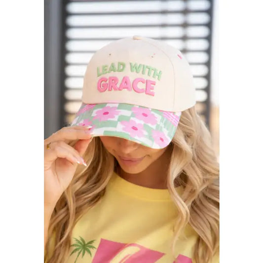 Lead with Grace Floral Bill Hat