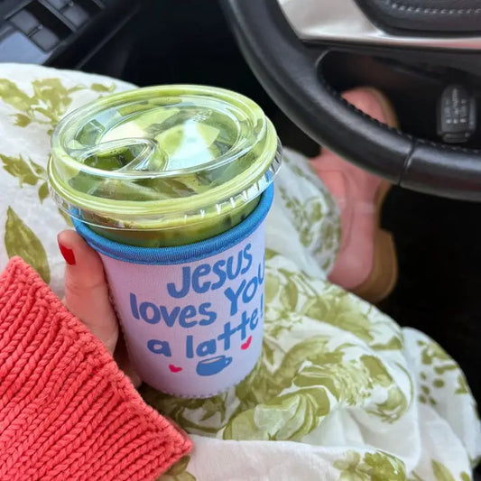 Jesus Loves You Iced Coffee Sleeve