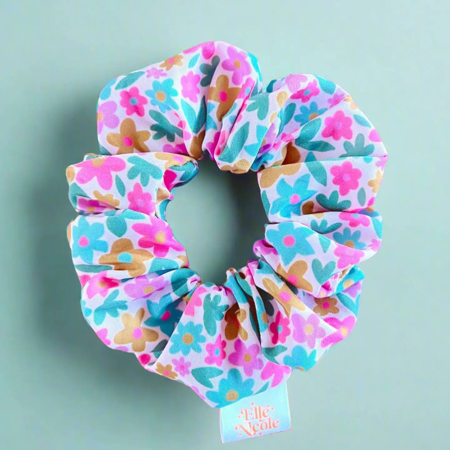 Sage Bloom Scrunchie