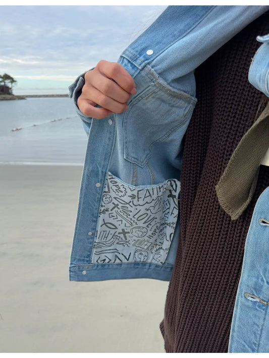 What A Friend in Jesus Denim Jacket